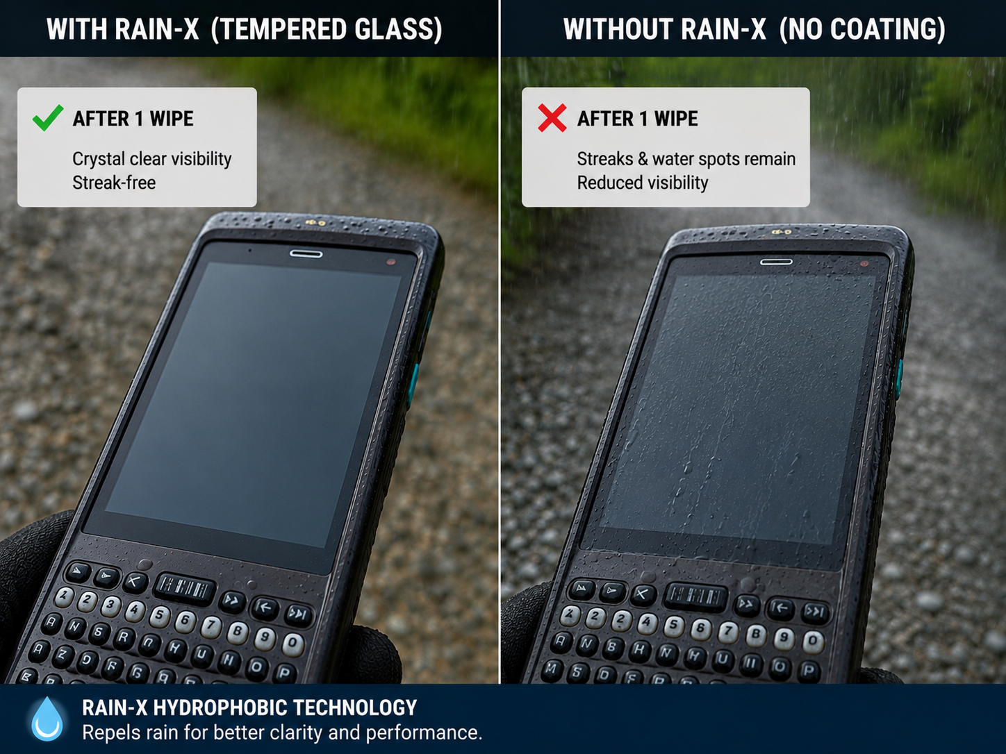 RouteGuard™ tempered glass overlay screen protector